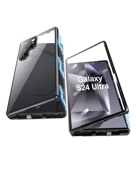 for Samsung Galaxy S23 Ultra Magnetic Case, with Magsafe Wireless Charging Heat Dissipation Magnetic Support Invisible Built in Stand & Ring Holder Heavy Duty Case