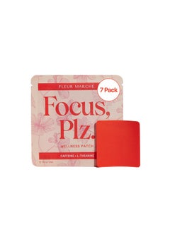 Fleur Marche Focus, Plz. Botanical Patch - Brain Boosting Focus Patch With Caffeine, Lion'S Mane And Other Powerful Nootropics - Highly Bioavailable Wellness - 7 Patches