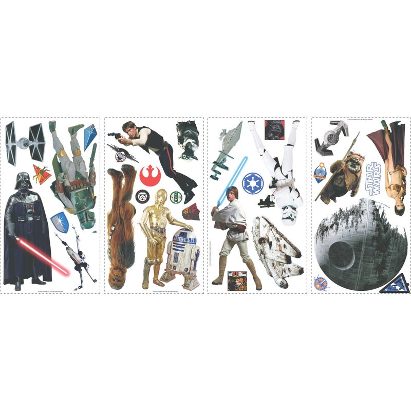 RoomMates Star Wars Classic Peel and Stick Wall Decals, Mutli Color - Image 1