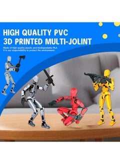 MerryXD Titan 13 Action Figure, Lucky 13 Action Figure T13 Action Figure 3D Printed Multi-Jointed Movable, Nova 13 Action Figure Dummy 13 Action Figure Toy For Boy White  - Image 3