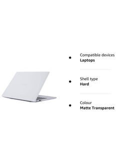 Generic حافظة لهاتف Huawei MateBook D 14 2023 - 14 بوصة رفيعة، مقاومة للصدمات، مقاومة للخدش، هيكل صلب مضاد للانزلاق، حافظة كمبيوتر محمول واقية 360 درجة، حافظة تبريد للكمبيوتر المحمول، شفاف متجمد  - Image 5