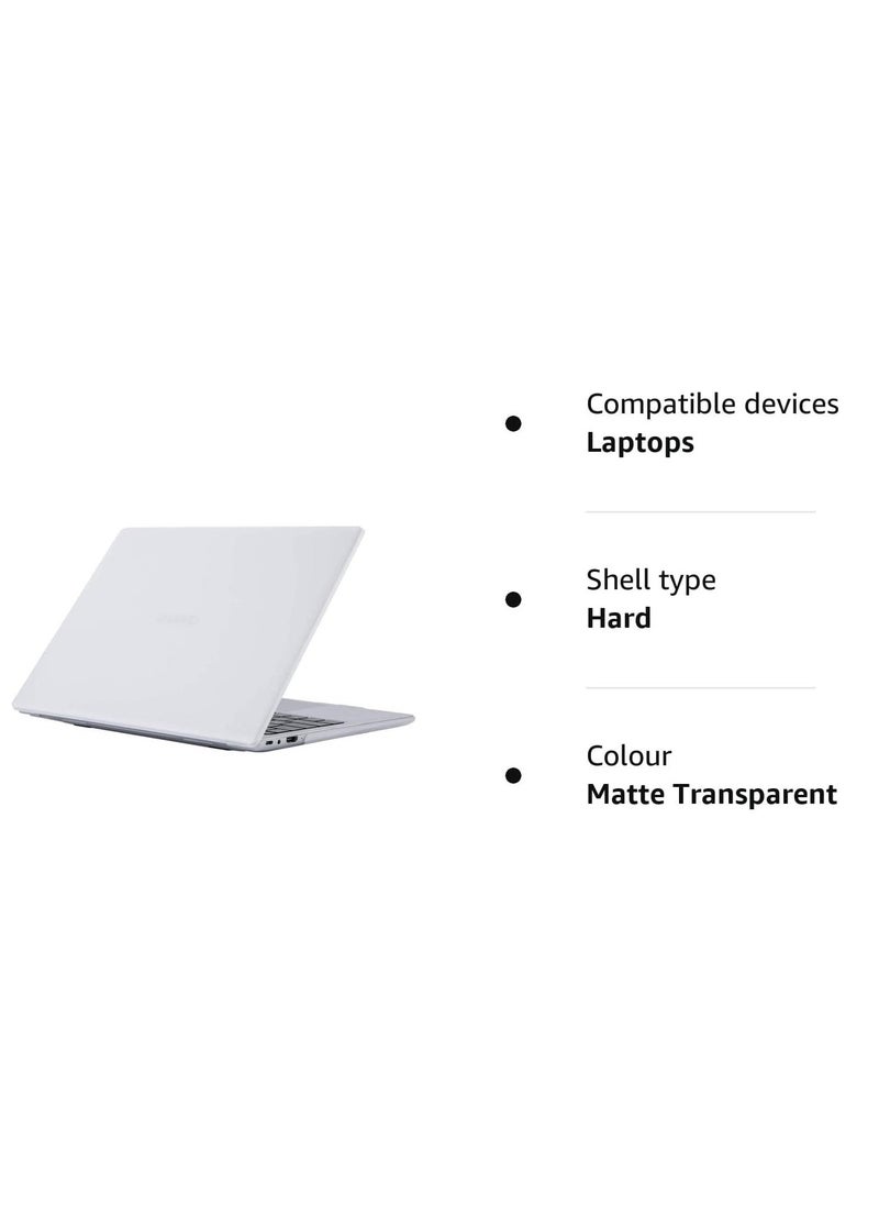 Generic - حافظة لهاتف Huawei MateBook D 14 2023 - 14 بوصة رفيعة، مقاومة للصدمات، مقاومة للخدش، هيكل صلب مضاد للانزلاق، حافظة كمبيوتر محمول واقية 360 درجة، حافظة تبريد للكمبيوتر المحمول، شفاف متجمد - Image 1