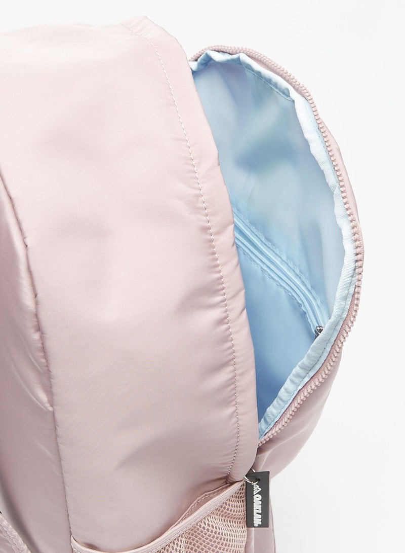 Oaklan by Shoexpress Womens Logo Print Backpack with Zip Closure  - Image 4