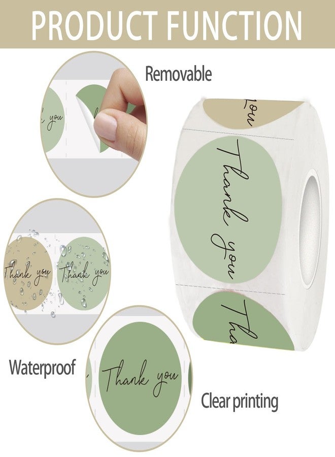 Starboling Thank You Sticker,500pcs 1.5Inch Green Thank You for Supporting My Small Business Stickers,for Supporting My Business Supplies Packing,Envelopes,Gift Wraps and Crafts（Green） - Image 3
