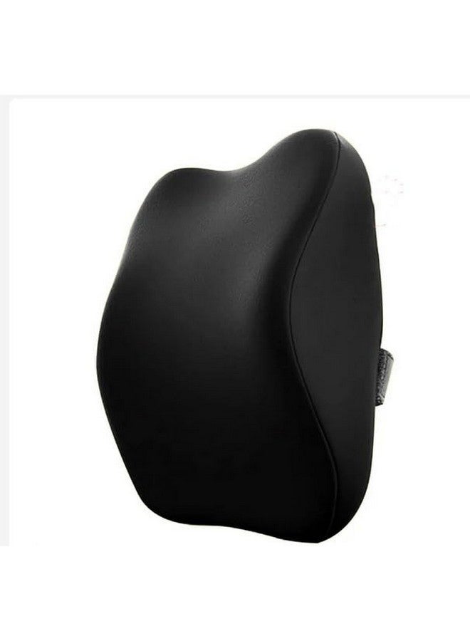 PROTEGO Universal Memory Foam Car Neck Rest Pillow with Washable Velvet Cover | Relieves Neck Pain | Ergonomic Support Orthopedic Cushion Ultra Soft| for All Hatchback SUV Sedan Cars |Black (Medium) - Image 2