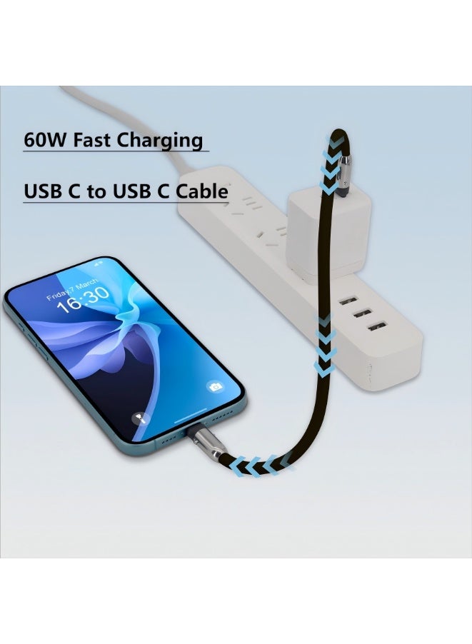ايدو حبل هاتف 2 في 1 مع كابل USB-C - كابل شحن سريع 60 وات من USB إلى USB C، حزام هاتف كروس بودي قابل للتعديل، كابل من النوع C لأجهزة iPhone وiPad وMacBook وGalaxy والمزيد - Image 4