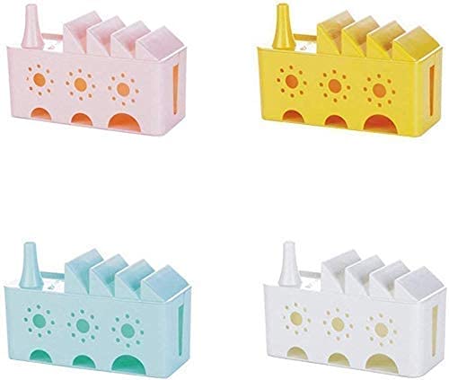 SAJAG SAJAG Cable Management Box Desk Table Power Socket Wire Tidy Storage Organizer Phone Sundries Holder Case for Home OfficeMulticolour  - Image 5