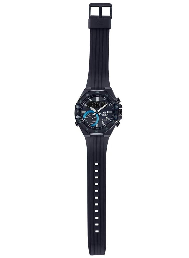 كاسيو ساعة ايديفيس ECB-10PB-1ADF بنظام توصيل بلوتوث انالوج ورقمي من كاسيو, أسود - Image 3