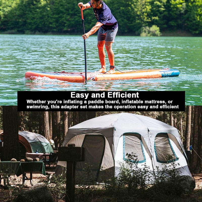 Paddle Board Inflation Adapter Multifunctional Inflation Nozzle Adapter Car Inflator Converter Inflation Conversion Nozzle Set - Image 4