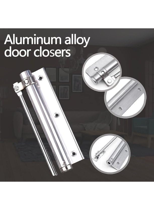 Drofail - Drofail Adjustable Spring Door Closer Automatic Door Closer Easy Installation for SelfClosing Hinged Doors SelfClosing Adjustable Automatic Door Closer - Image 1