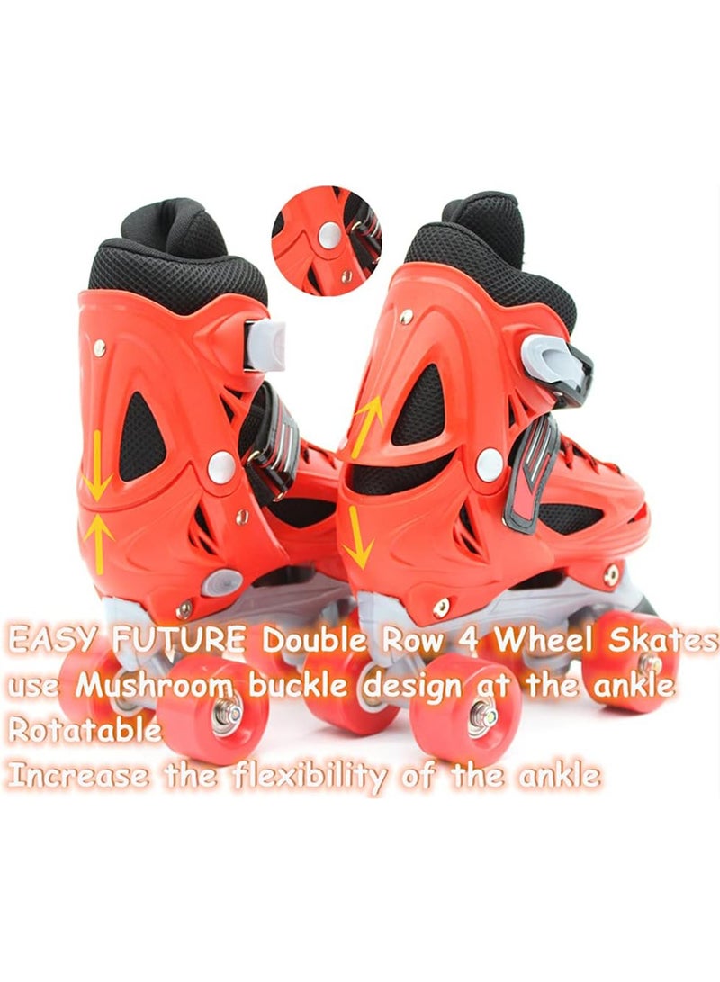 Generic Roller Skates Shoes Double Rows 4 Wheels  Adjustable Shoe Size AREA for Boys And Girls - Image 5