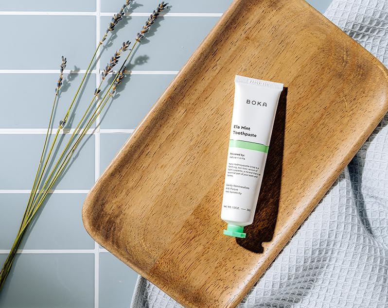 Boka Fluoride Free Toothpaste, Nano Hydroxyapatite Toothpaste, Appropriate for Sensitive Teeth - for Adult, Kids Oral Care - Ela Mint, Coco Ginger Flavor, 1.3 Fl Oz 2Pk US Manufactured - Image 5