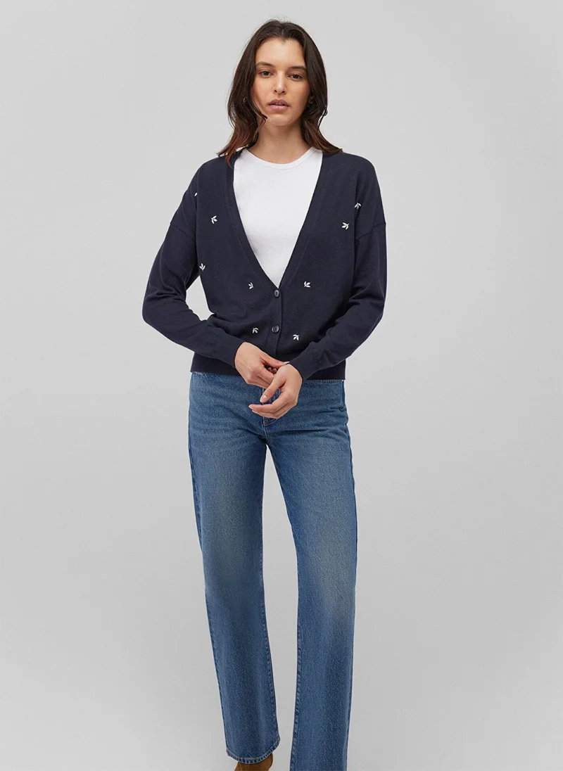 MAVI Buttoned Blue Hırka