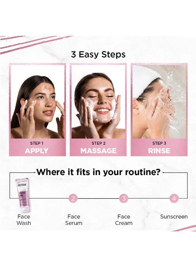 Streax Youthful Shine Anti Ageing Face Wash Cleanser, 100 ml | 4% Aquaxyl & Retinol Serum Complex | Gentle Cleanser For Fine Lines & Wrinkles | Anti-Ageing | For Man & Woman | Daily Use Face Wash | Sulphate & Paraben Free | Dry, Normal & Sensitive Skin - Image 4