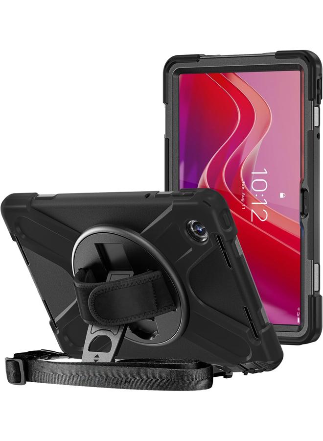 Procases Protective Tablet Case For Lenovo M11 11 Inch 2024 Rugged Heavy Duty Shockproof Rotating Kids Cover Protector For Tab Tb330Fu Tb330Xu Black - Image 1