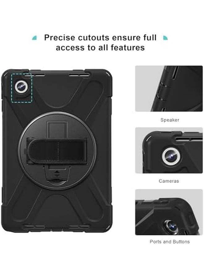 Procases Protective Tablet Case For Lenovo M11 11 Inch 2024 Rugged Heavy Duty Shockproof Rotating Kids Cover Protector For Tab Tb330Fu Tb330Xu Black - Image 3
