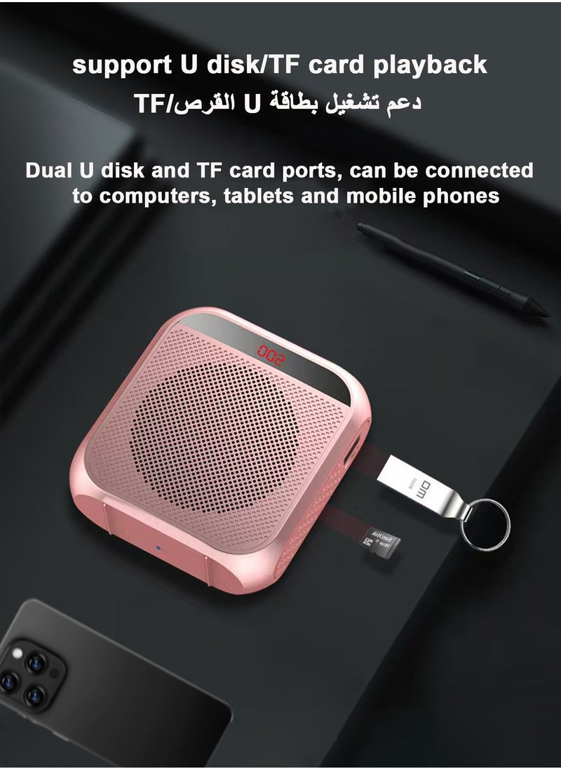 POWER LIFE Voice Amplifier with Wired Microphone Headset Portable Rechargeable System Speaker Personal Microphone Speech Amplifier Loudspeaker for Teachers Tour Guides/Coaches Metting/Yoga/Fitness  - Image 5