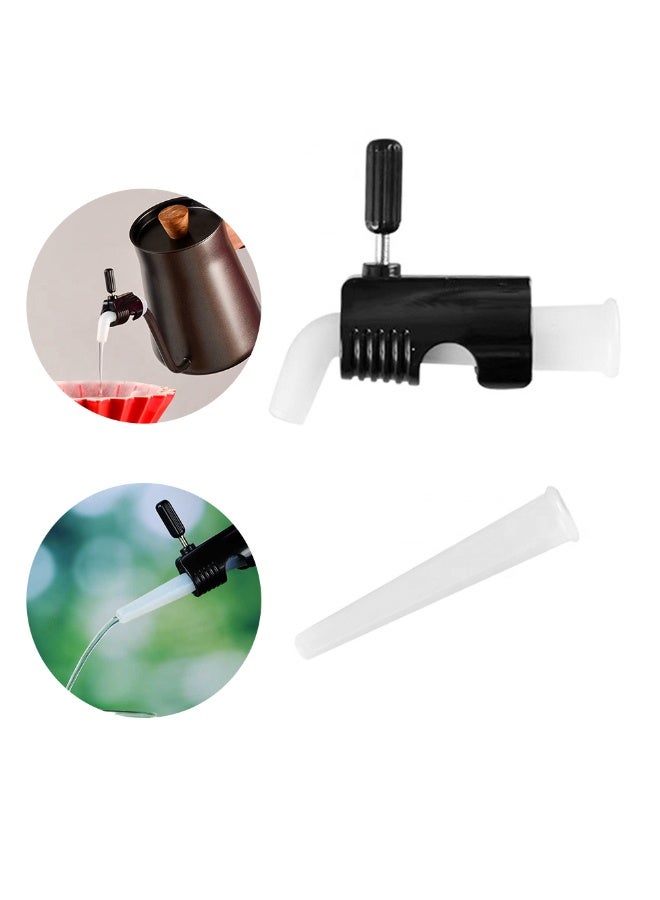 OMRAN CART Coffee kettle Flow Control Valve for Drip Kettle Water Flow Controller Silicone, Eco-Friendly & Detachable Accessory for Pour Over Coffee & Tea Brewing - Image 1