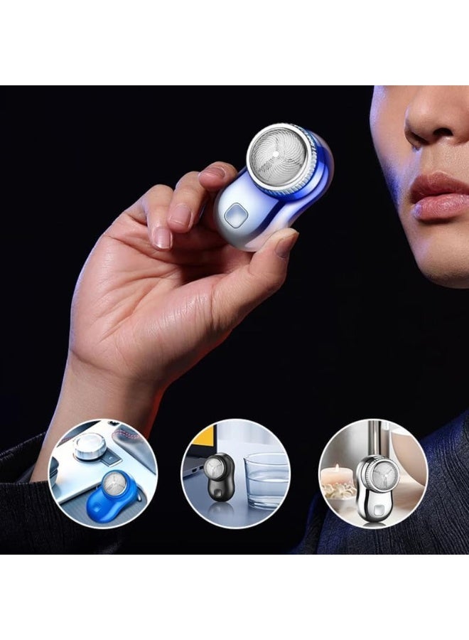 إيه جي دي ماكينة حلاقة كهربائية صغيرة محمولة دوارة، سهلة الاستخدام، وقابلة لإعادة الشحن موديل (SQ-210) أسود - Image 5