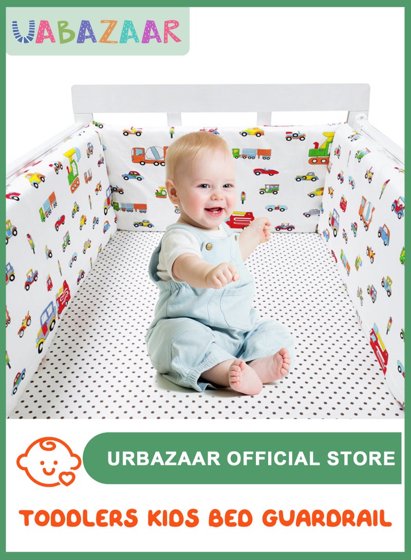 URbazaar Crib Bumper Breathable Cot Bumper Breathable Mesh Cot Liner Crib Rail Cover Baby Crib Bumper Baby Boys Girls Nursery Breathable Crib Bedding Baby Bed Bumper 130x30x3.5cm - Image 1
