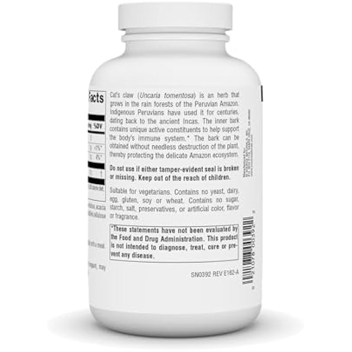 Source Naturals Cat's Claw Bark UNA de Gato 1000 mg Dietary Supplement - Supports Immune System - 120 Tablets - Image 3