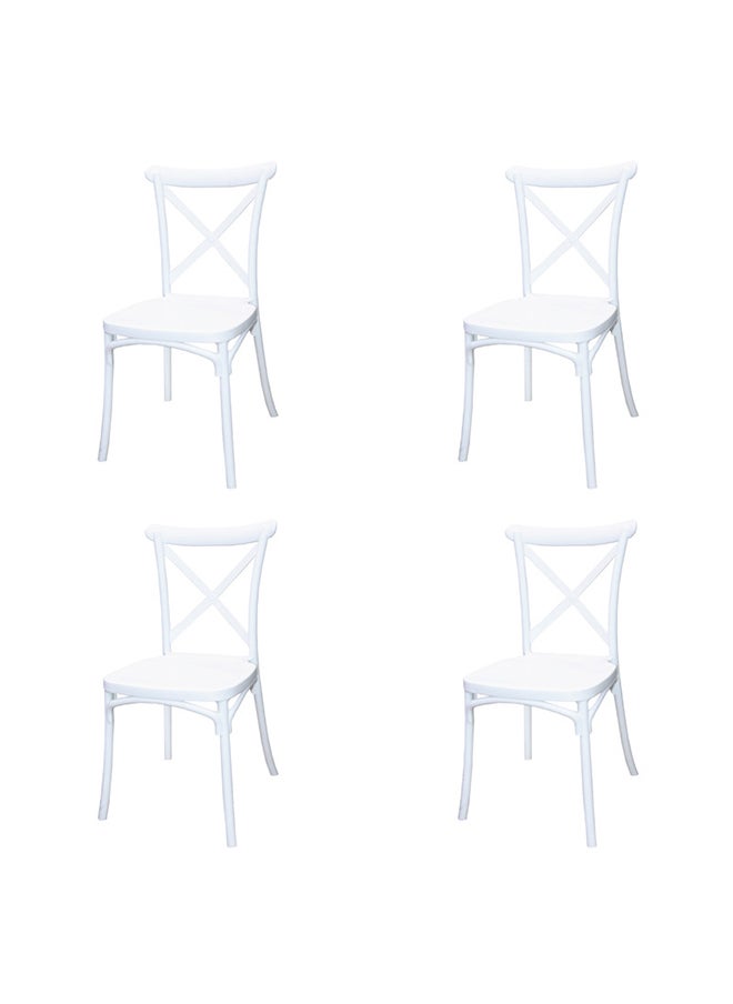 Jilphar Polypropylene Cross Back Dining Chair 1310B set of 4pcs - pzsku/Z3AA2F25B95BBFA42587FZ/45/_/1712927057/aacef840-97f7-4254-b295-857bccdc0ad6