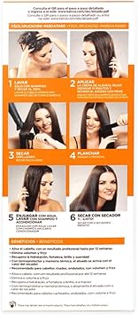 KATIVA Brazilian Straightening Kit Professional Home Straightening Treatment Up to 12 Weeks Shelf Life Keratin Straightening Vegetable Keratin Formalol Free Easy to Use Orange 044 kg - Image 2