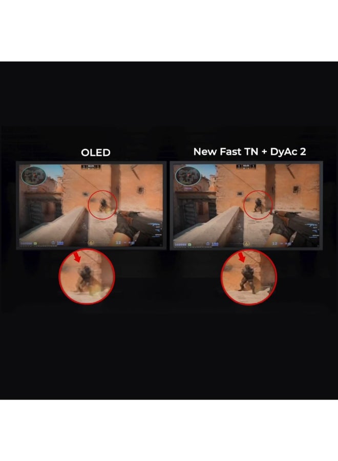 BenQ 24.1 inch Zowie Fast TN 400Hz Gaming Monitor for Esports, Motion Clarity DyAc2, 1080p, XL Setting to Share, Shielding Hood, Target Identification, New Industrial Grade Ball Bearing Height Adjustment,  XL2566X+ Black - Image 3