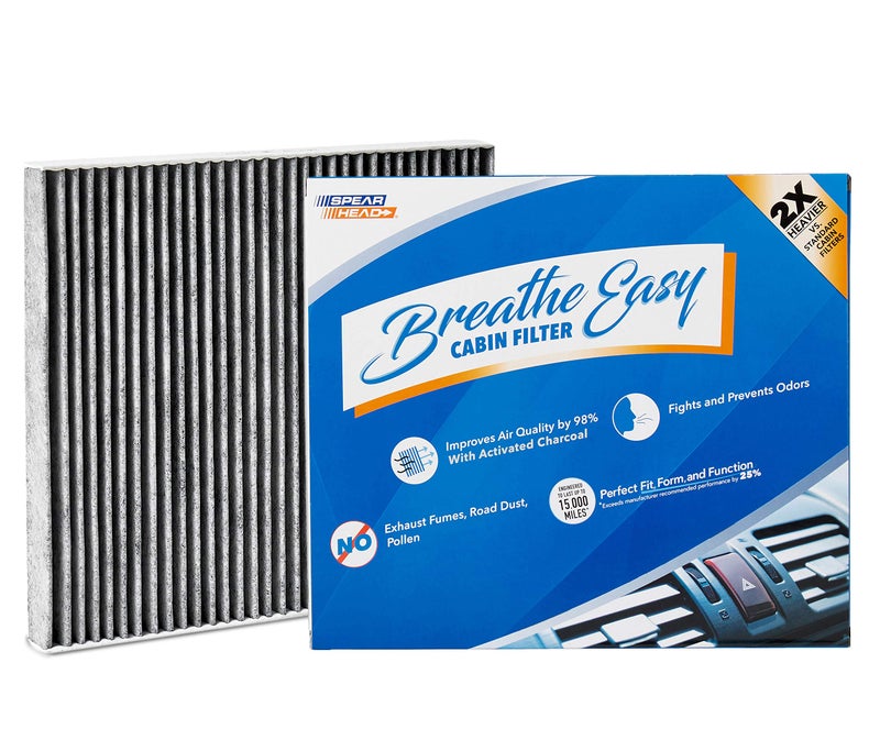 Spearhead Odor Defense Breathe Easy AC & Heater Cabin Filter | Fits 2011-24 Durango, 2011-21 Grand Cherokee, 2022 Grand Cherokee WK Like OEM | Up to 25% Longer Lasting w/Activated Carbon (BE-183) - Image 1