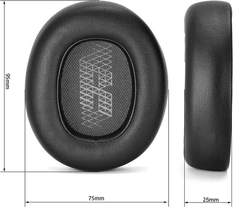 Street27® Ear Pads Replacement Compatible with E65 (E65BTNC)/Live 650 (650NC 650BTNC)/Live 660 (660NC 660BTNC)/Duet NC Over-Ear Headphones, Soft Protein Leather, Noise Isolating Memory Foam Earpads Cushions - Image 4