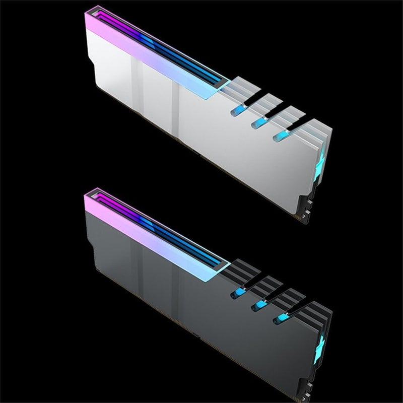for Computer DDR4 DDR5 5V ARGB Synchronous Memory Radiator PC RGB Color Memory Radiator Cooler Cooling Gasket Armor Silver White