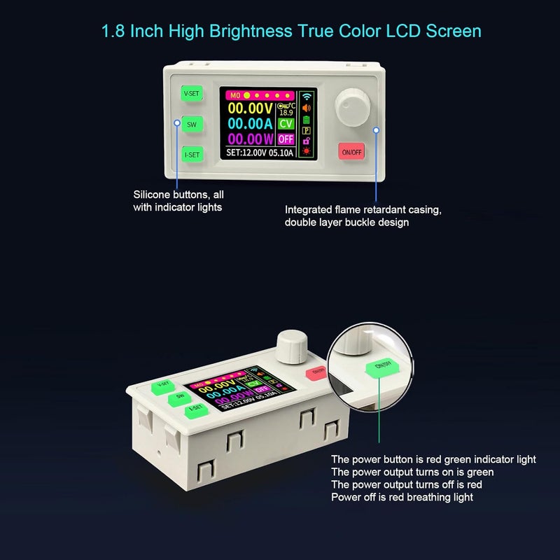 Hilitand Adjustable DC Power Supply 0-80V 0-50A 4000W with Digital Display for LED Driver and Lab Equipment Testing - Image 3