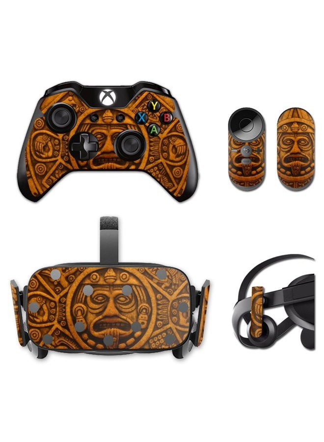 MIGHTY SKINS MightySkins Skin Compatible with Oculus Rift CV1 wrap Cover Sticker Skins Carved Aztec - Image 1