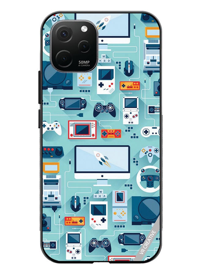 VR CREATIVE Protective Case Cover For Huawei Nova Y61 Technolgu Items Design Multicolour - Image 1