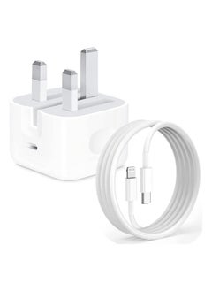 iPhone 20W Fast Charger | USB C Wall Fast Charger with USB C to Lightning Cable Compatible with iPhone 14/14 Pro/14 Pro Max/13/12/SE2020/11/XR/XS Max/X/iPad