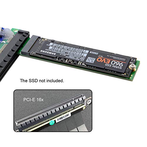 chenyang M.2 NVME to PCIe 3.0 X1 Adapter NVME/AHCI SSD to PCI Express Expansion Card Adapter - Image 3