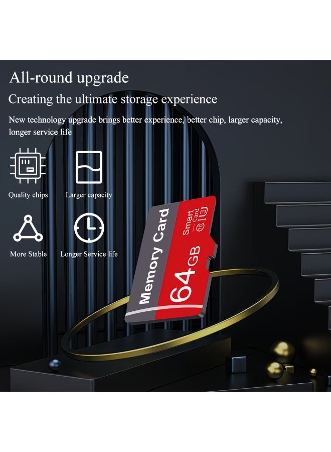 FUDIYA 1pc Memory Card 64GB 32GB 16GB with Adapter, High Speed Flash TF Card 8GB , A1 C10 Memory TF Card for Tablet/Camera/Mobile Phone/Laptop/Pc/Car Audio/Game Console/Audio -Store Your Files Securely! - Image 5