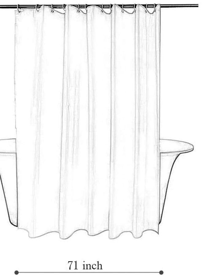 Tititex Black Eucalyptus Shower Curtain, Watercolor Grey Leaves Plant with Floral Bathroom Decoration Shower Curtain Sets 71x71 Inch with Hooks - Image 5
