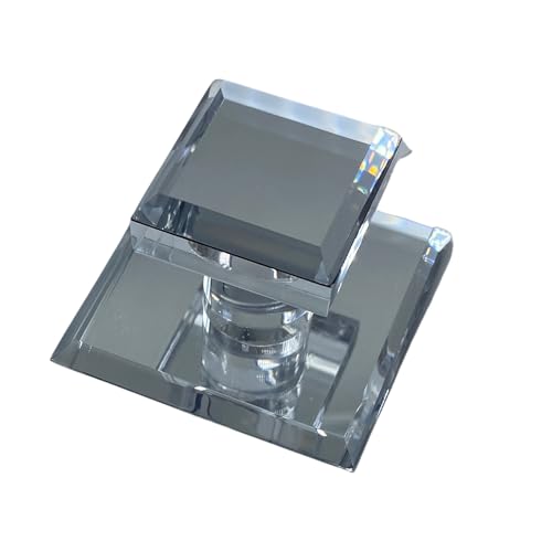 CRL Clear Acrylic Stick-On Mirror Knob - 1-3/4" Square - Image 3