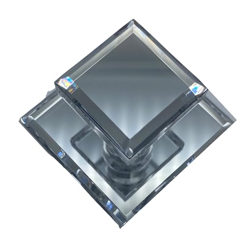 CRL Clear Acrylic Stick-On Mirror Knob - 1-3/4" Square - Image 5