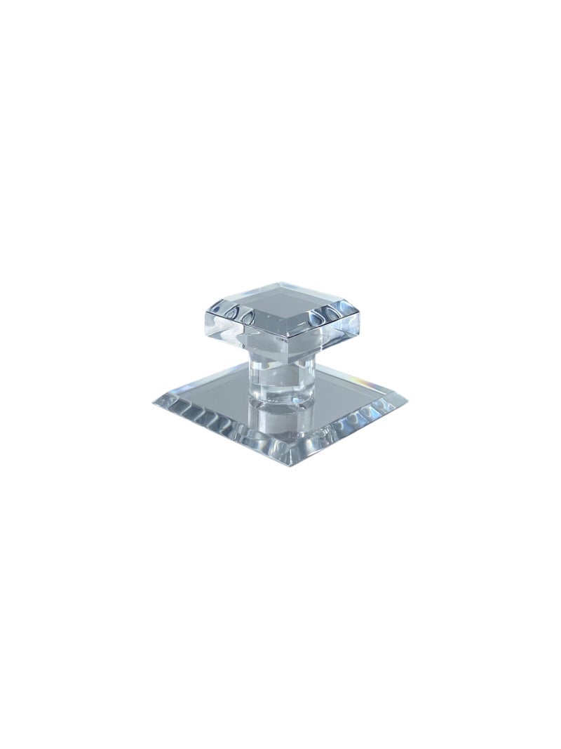 CRL Clear Acrylic Stick-On Mirror Knob - 1-3/4" Square - Image 1