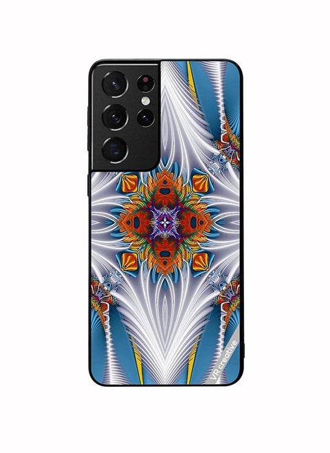 Protective Case Cover For Samsung Galaxy S21 Ultra 5G Abstract Design Multicolour