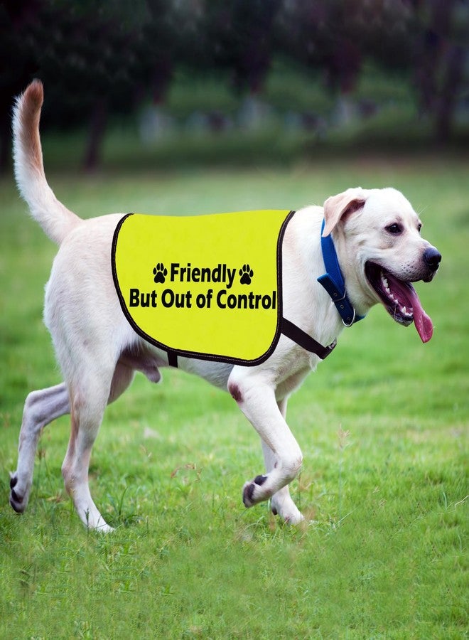 Zuo Bao Funny Friendly Dog Jacket Vest Friendly But Out of Control Dog Slogan Vest Social Distancing Gift (Out of Control-Medium) - Image 4