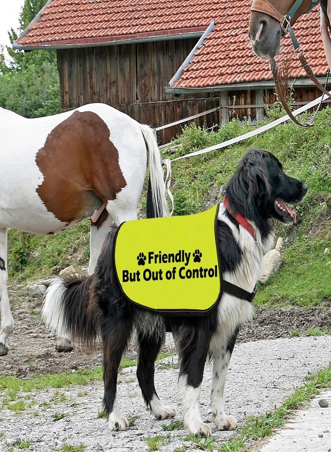 Zuo Bao Funny Friendly Dog Jacket Vest Friendly But Out of Control Dog Slogan Vest Social Distancing Gift (Out of Control-Medium) - Image 5