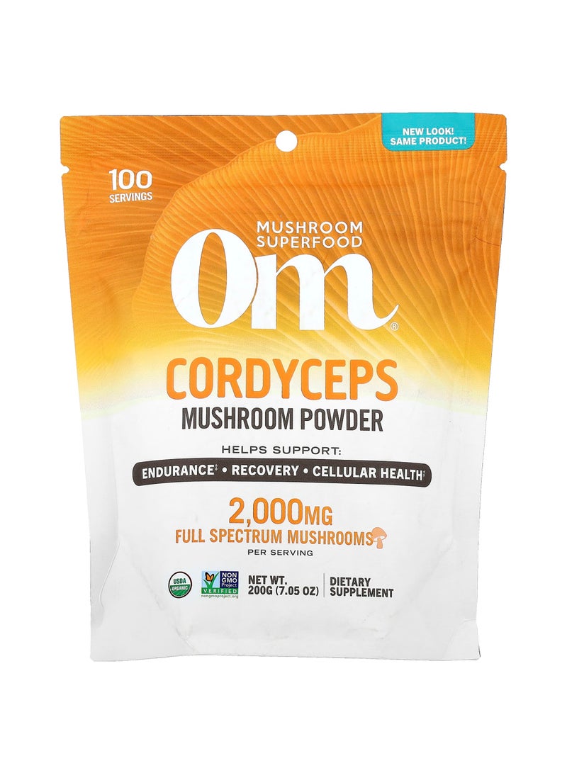 Mushroom Powder, Cordyceps, 7.05 oz (200 g)