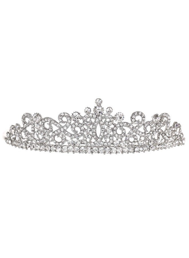 SAMKY Lovely Bridal Rhinestone Crystal Prom Wedding Tiara Crown T1075 - Image 1