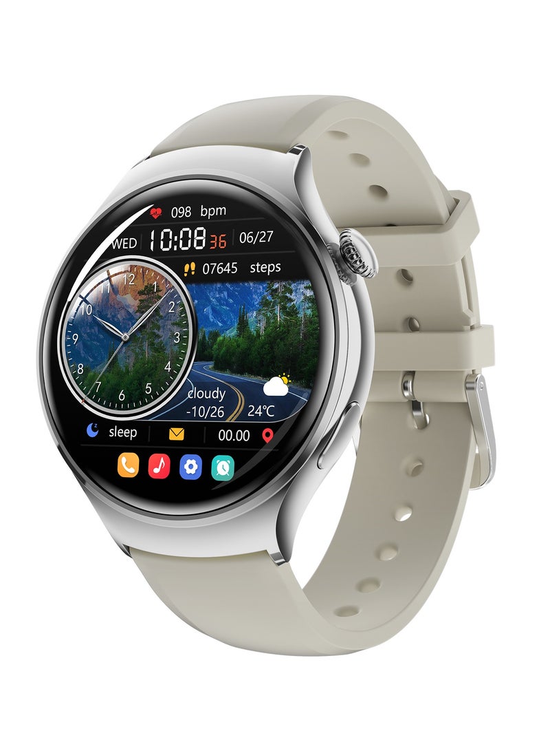 GULFLINK High Quality M11 Smart Watch 1.27 Inch HD Screen 100+ Sports Modes All Day Heart Rate Monitoring Smartwatch For Women- Silver - Image 1