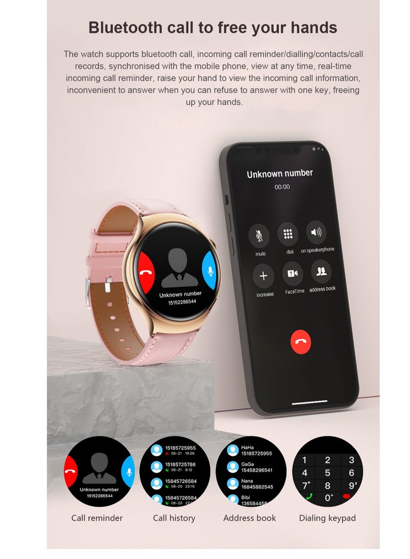 GULFLINK High Quality M11 Smart Watch 1.27 Inch HD Screen 100+ Sports Modes All Day Heart Rate Monitoring Smartwatch For Women- Silver - Image 3