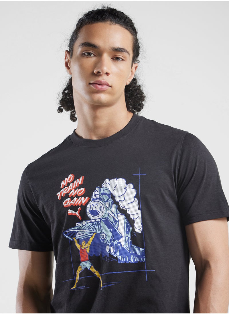PUMA No Pain No Gain Logo T-Shirt  - Image 3