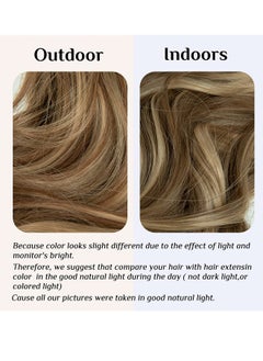 Wavy Curly Highlight Hair Extension Synthetic Invisible Wire Hairpiece Short 14 Inch - pzsku/Z3AA4057B3DBEB8EDE2C7Z/45/_/1709275002/03f24f81-d2fa-4f4f-9c5c-791383dada40